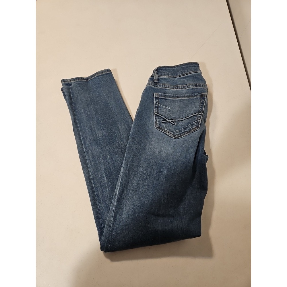 BKE Buckle Stella Slim Fit Low Rise Straight Jeans 27x29.5 Distressed Whisk(1409 - Picture 3 of 9